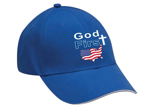 (2) God First America Hat