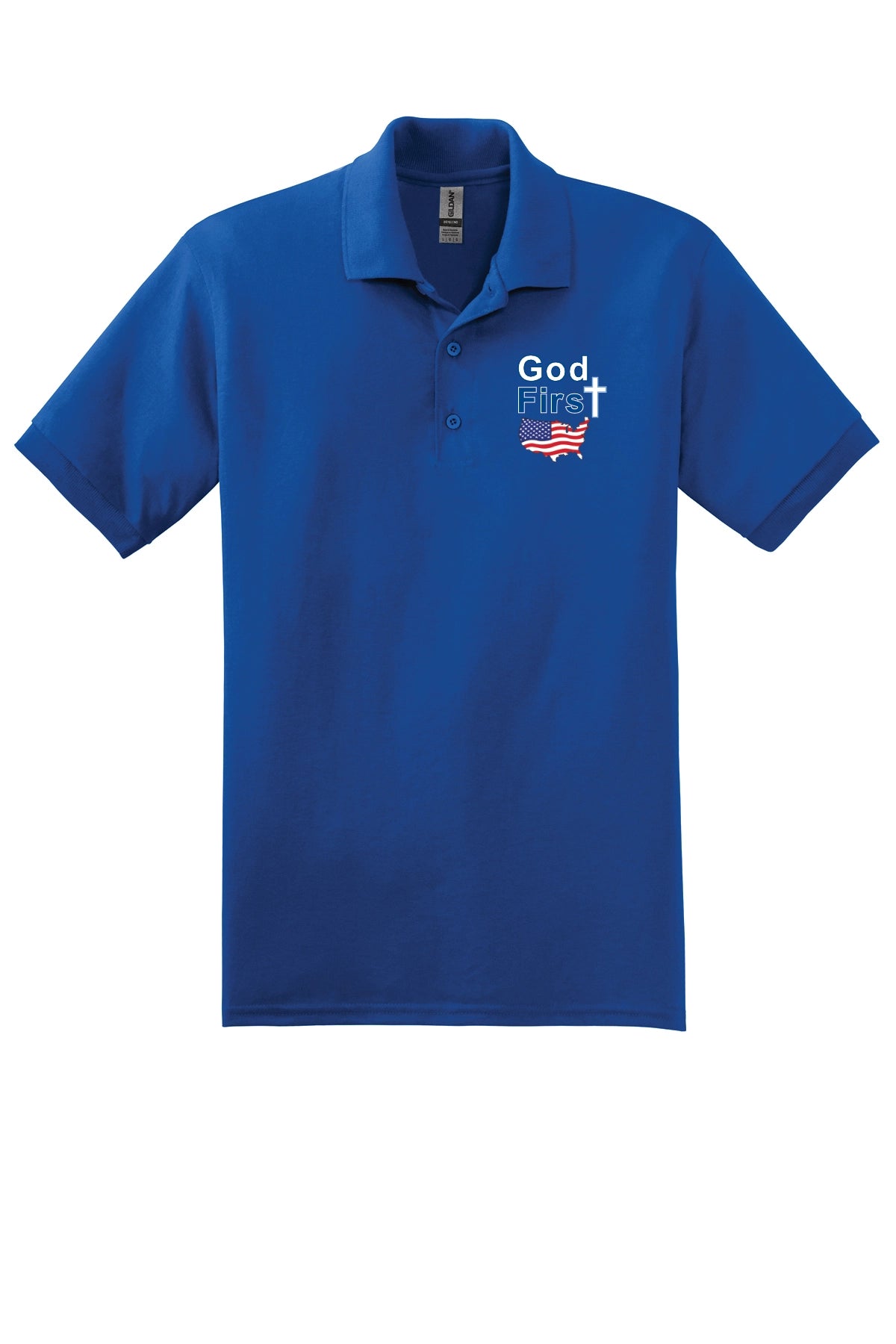 (3) Put God First America Polo